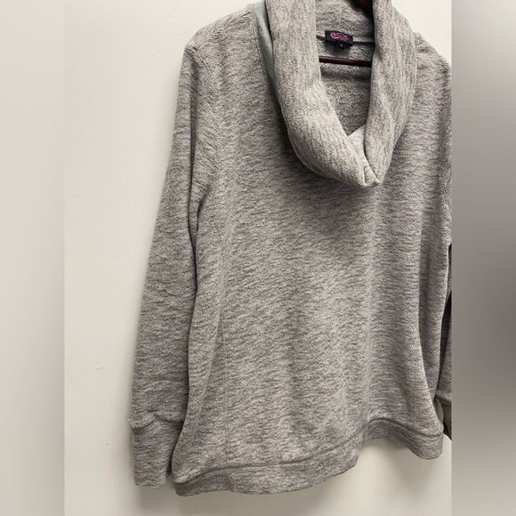4 for $25 🍒 ACX Cozy Gray Women's Cowl Neck Sweater Size 1x - Picture 2 of 6
